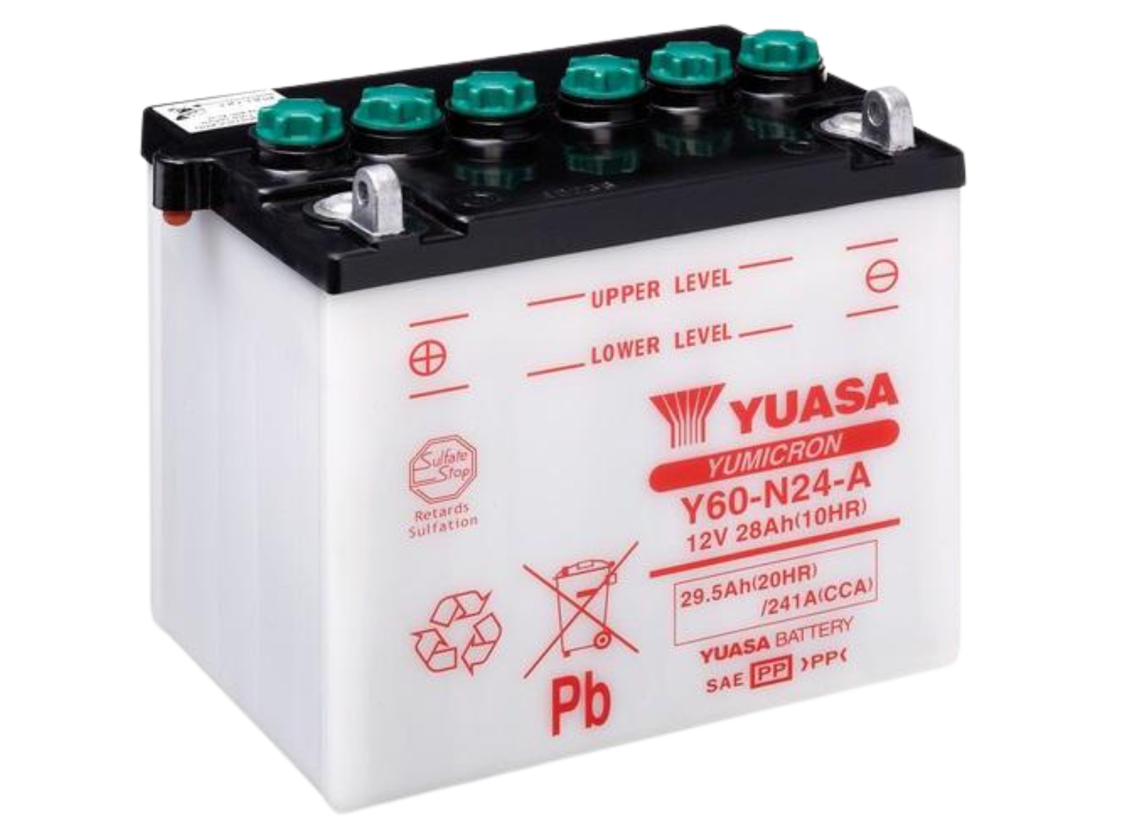 Yuasa High Performance Conventional Y60 N24 A Battery Battery Barn 